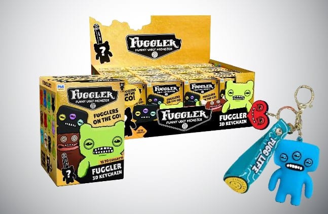 Fuggler 2.5" 3D Keychain Figure with Rubber Wristlet & Charm
