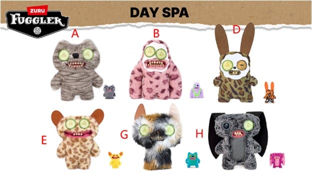 Fuggler 9" Day Spa Collectible Plush Assortment