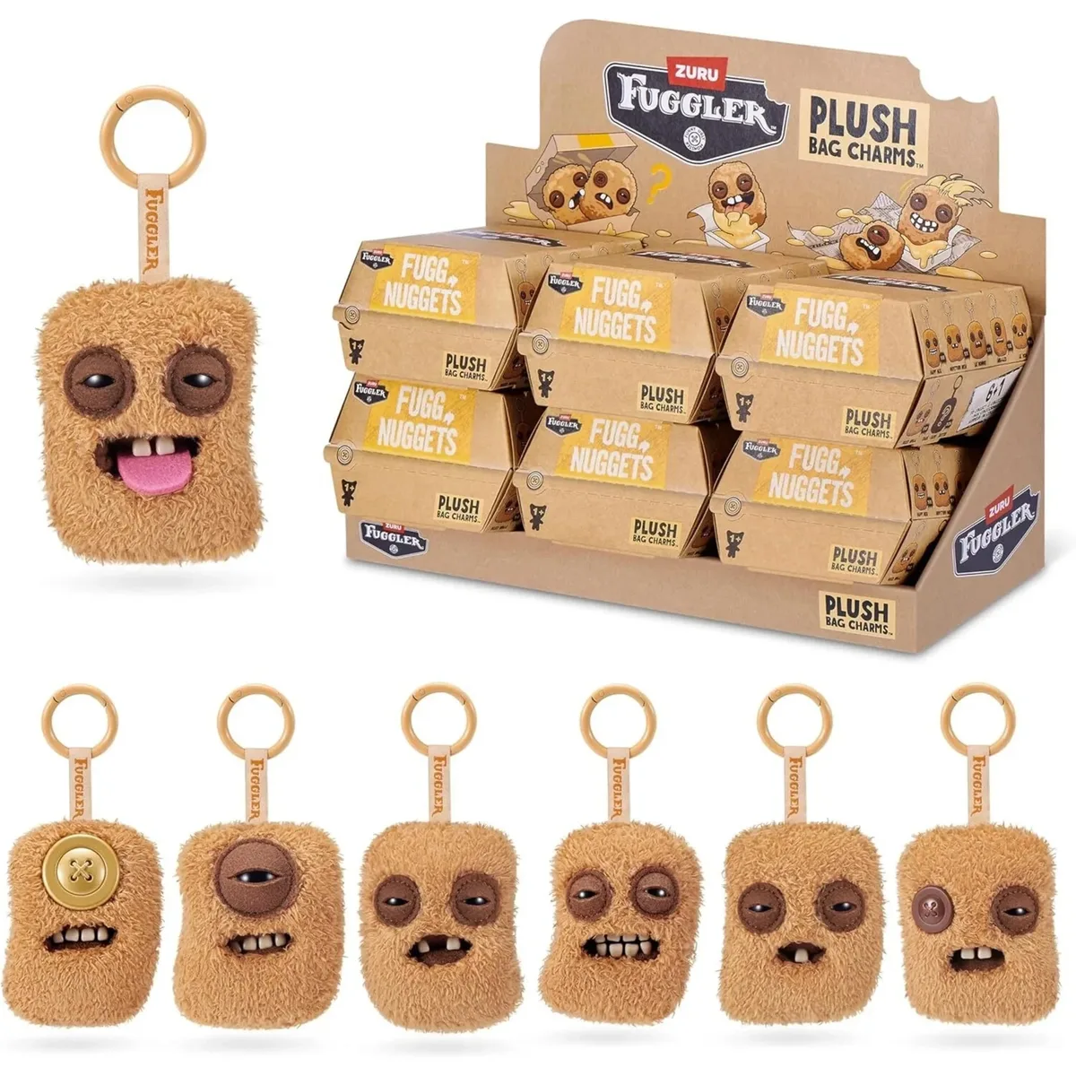 Fuggler Chicken Nugget Keyrings (Assorted)