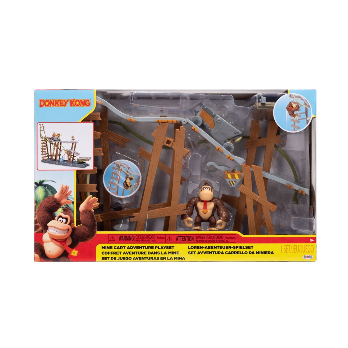 Nintendo Donkey Kong 2.5-inch Deluxe Mine Cart Playset