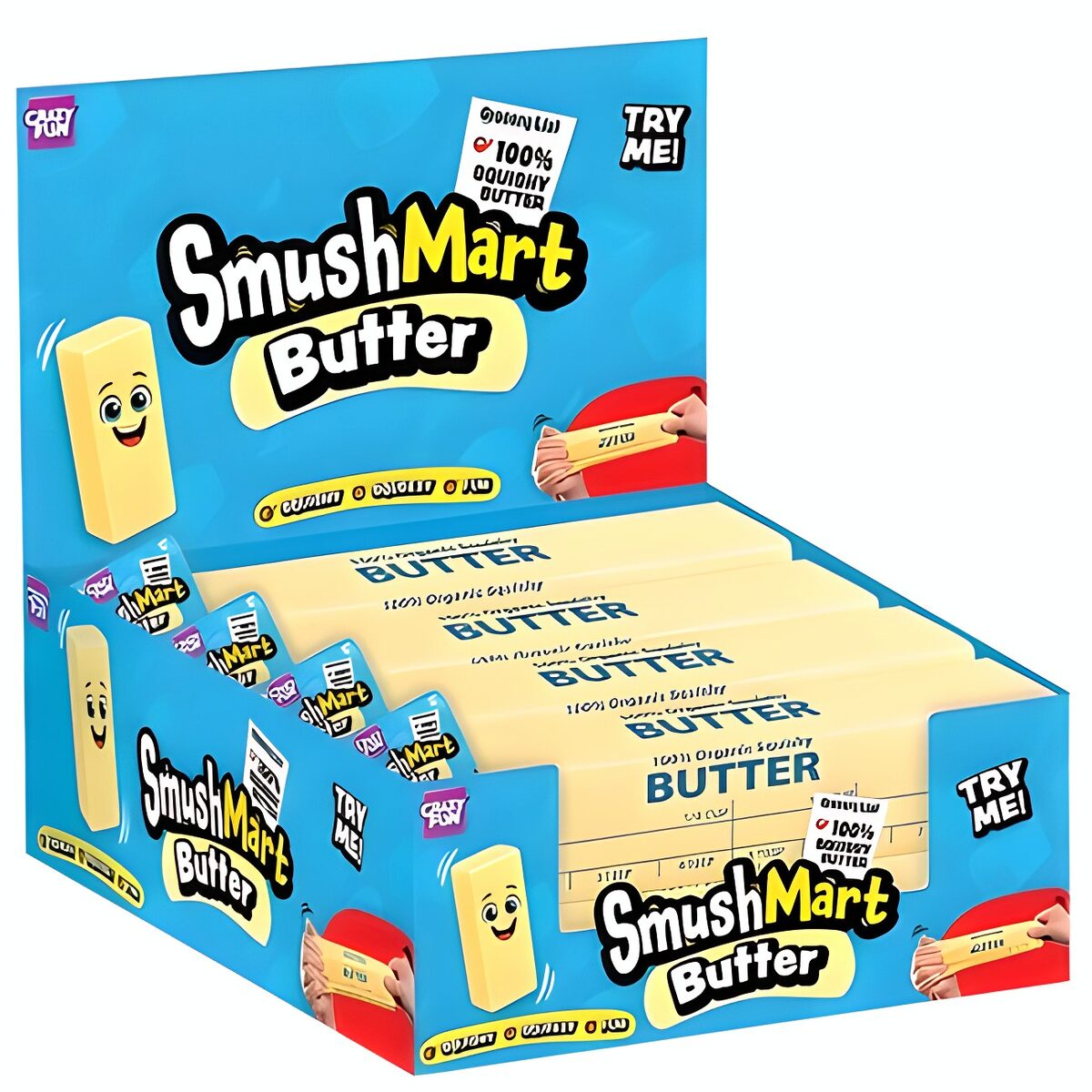RMS 15" SQUISHY SMUSHMART BUTTER 12PC PDQ