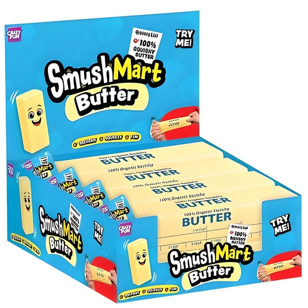 RMS 15" SQUISHY SMUSHMART BUTTER 12PC PDQ