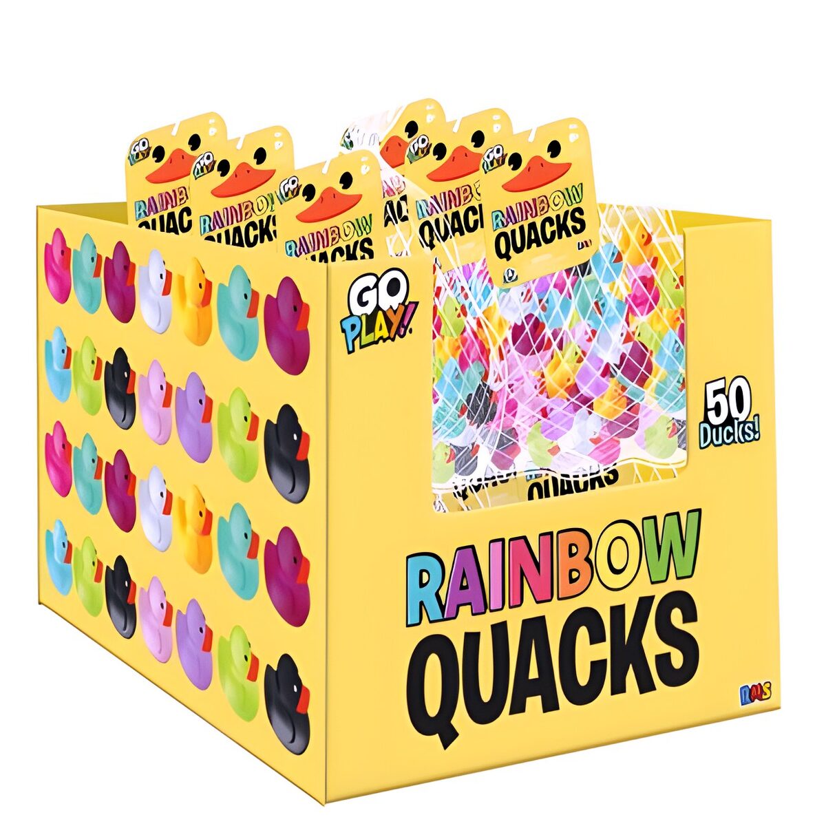 RMS 3" SQUISHY MINI DUCKS 50PC PER PACK 12PC PDQ