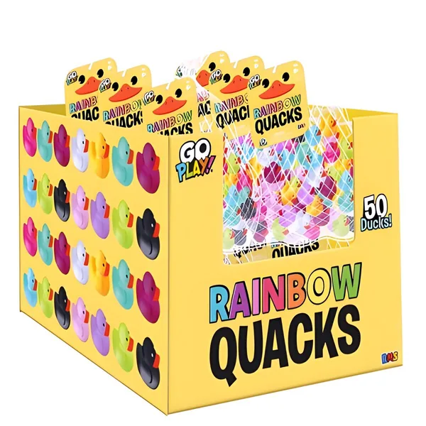 RMS 3" SQUISHY MINI DUCKS 50PC PER PACK 12PC PDQ