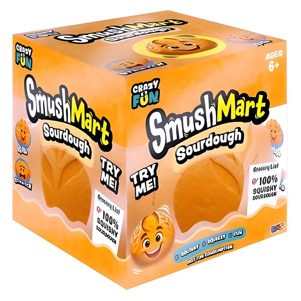 RMS 5" SQUISHY SMUSHMART SOURDOUGH 6PC PDQ
