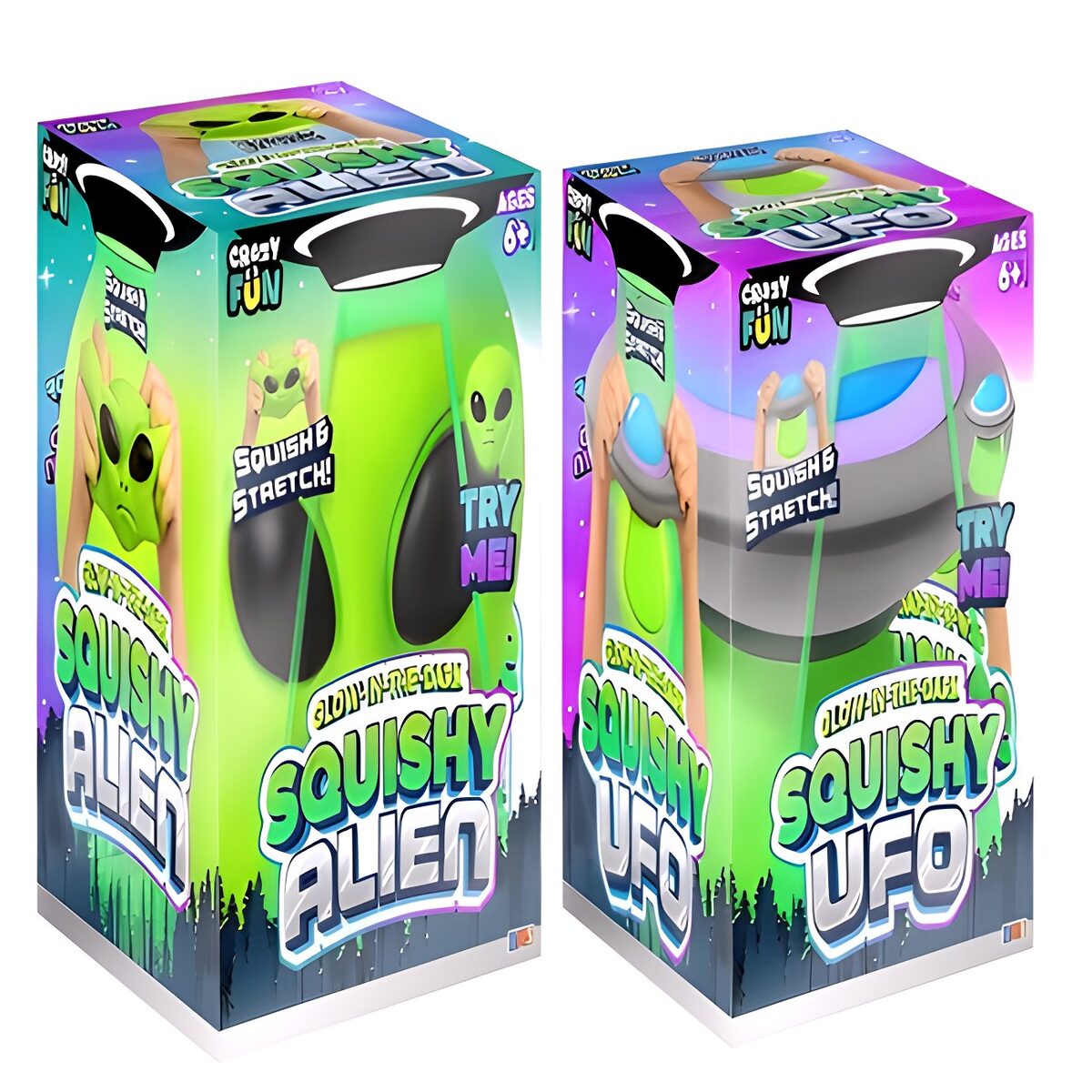 RMS Glow in the Dark Alien & UFO, 5 inch