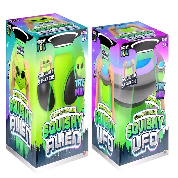 RMS Glow in the Dark Alien & UFO, 5 inch