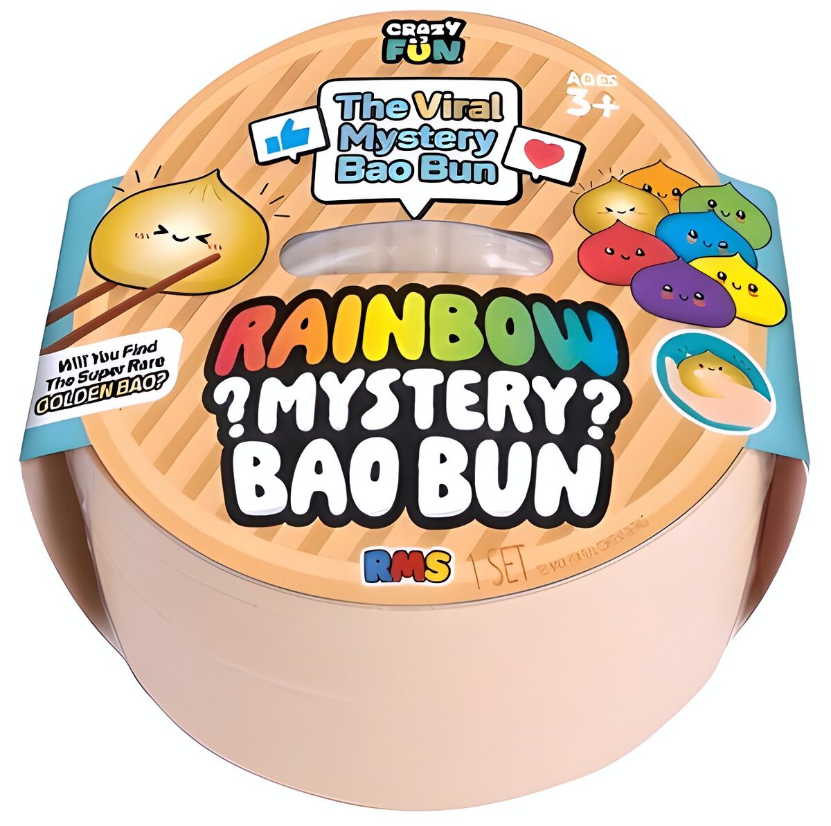 RMS RAINBOW 7 inch Dumpling Bao Bun