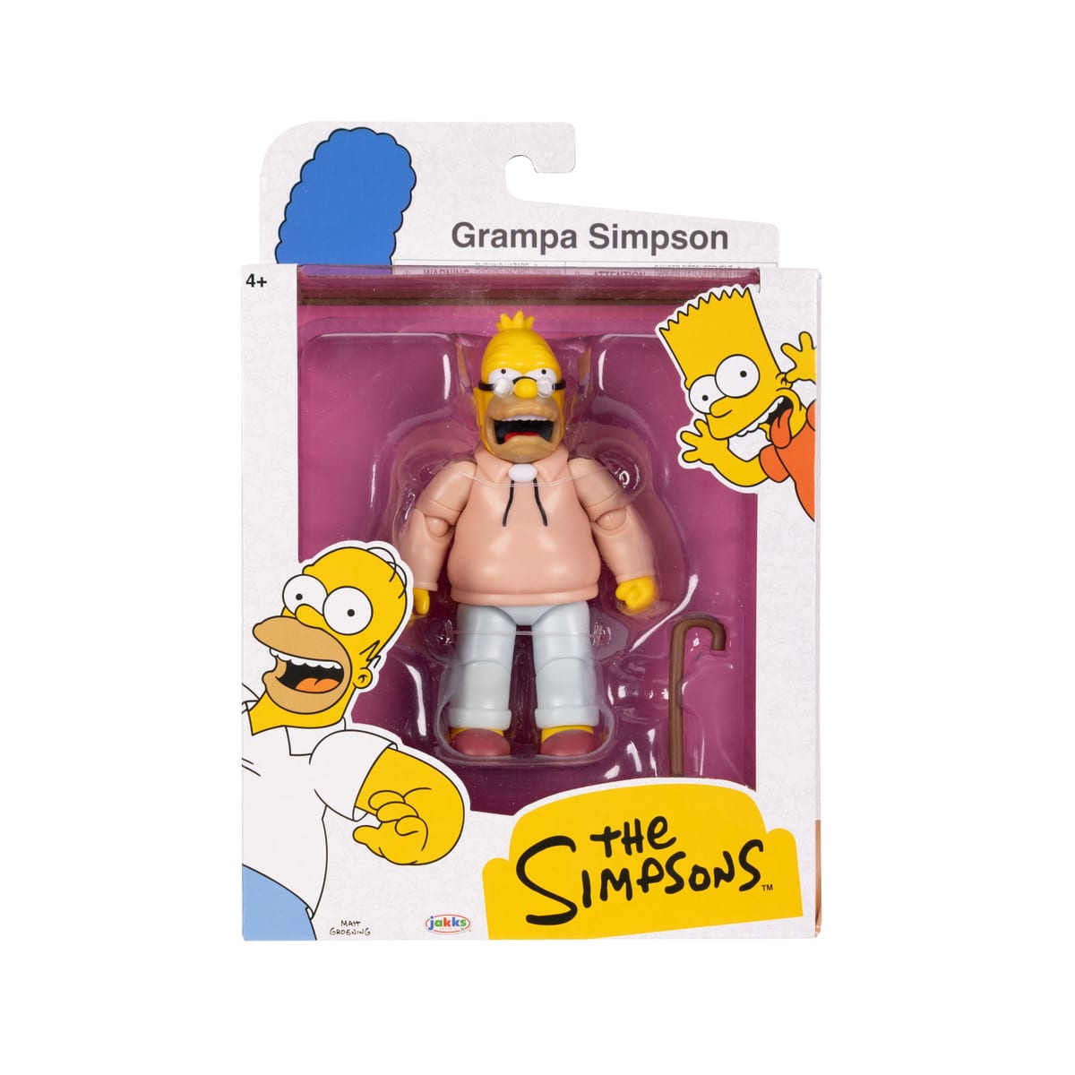 The Simpsons 5-inch Grampa Simpson Figure with Cane