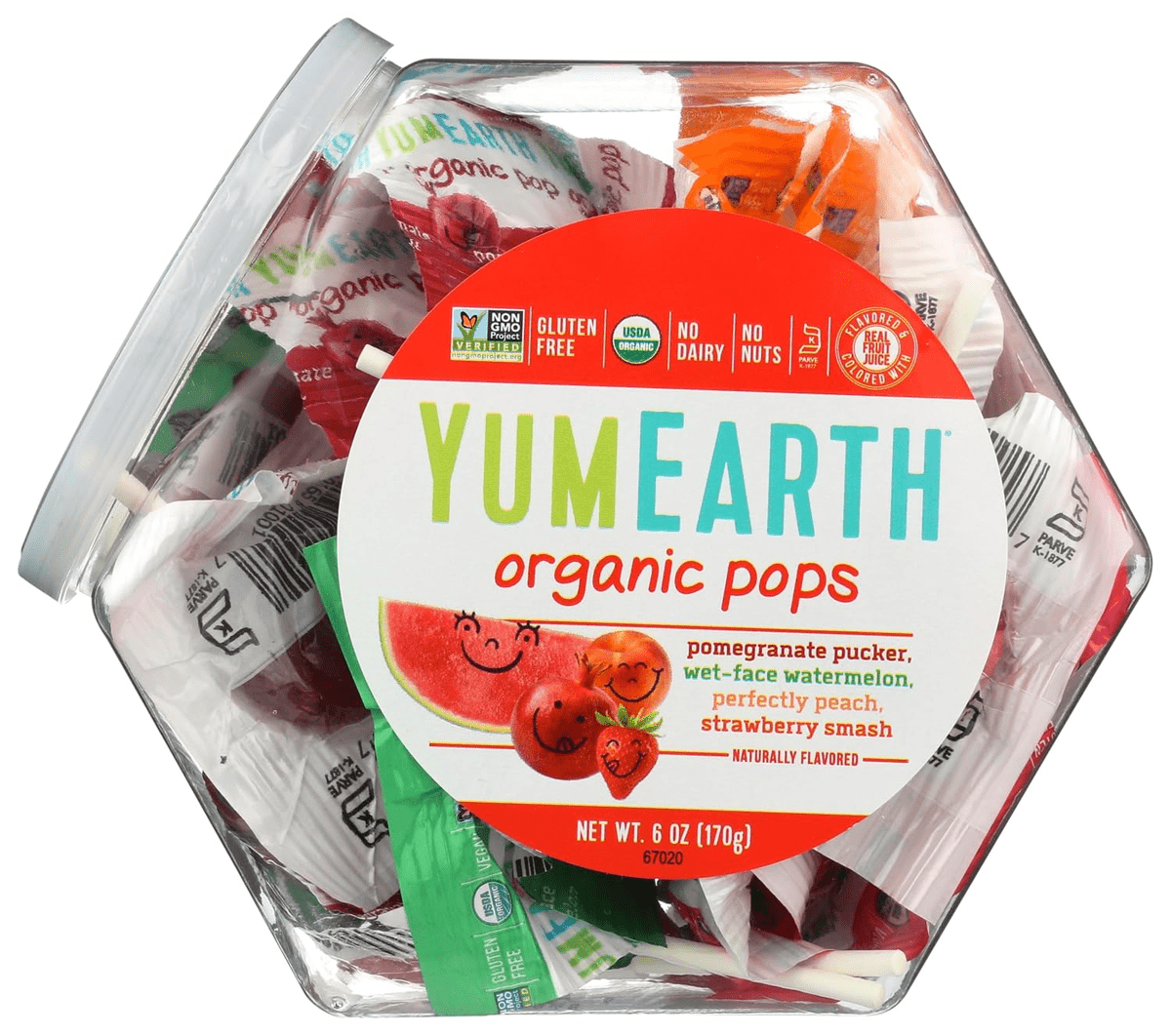 YumEarth Organic Lollipops 6.0oz Bin