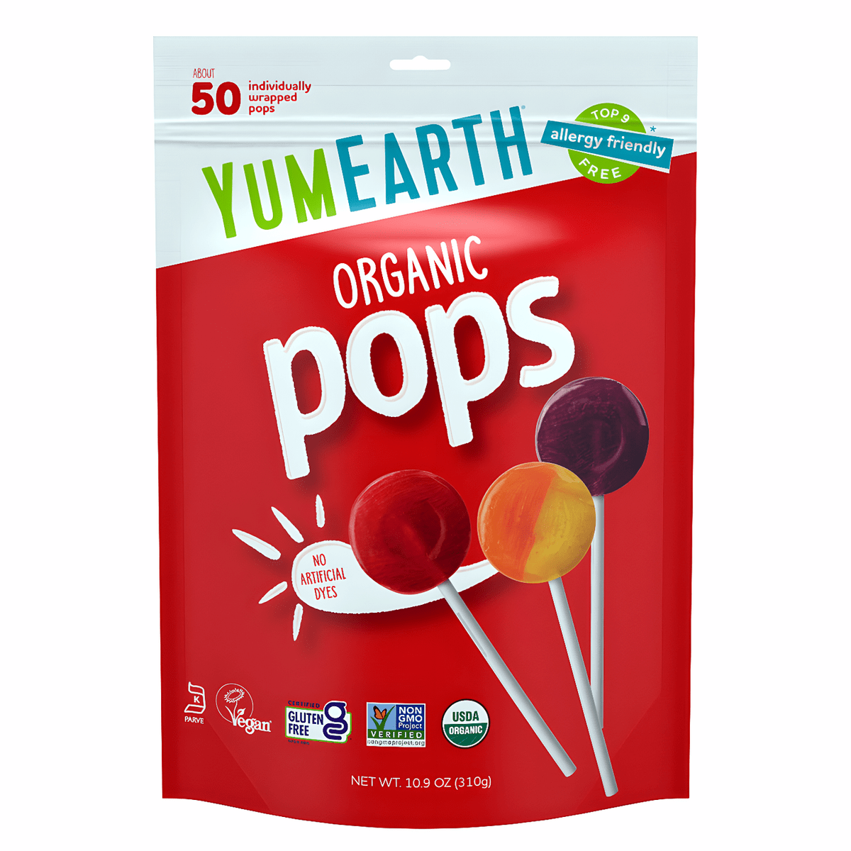 YumEarth Organic Lollipops (50 Pops) 10.9 oz