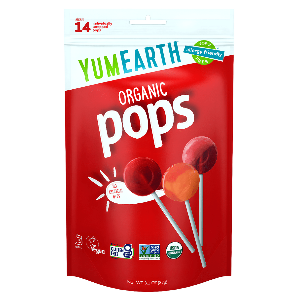 YumEarth Organic Lollipops (14 Pops) 3.1oz