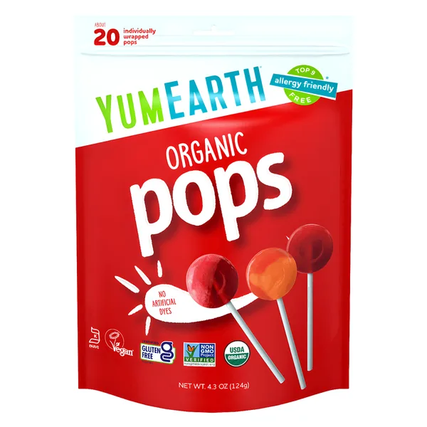 YumEarth Organic Lollipops (20 Pops) 4.3 oz