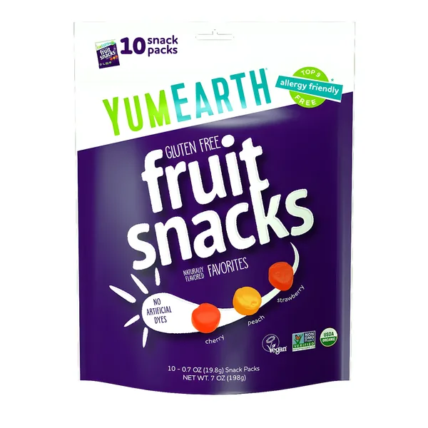 YumEarth Organic Fruit Snacks (10 Snack Packs) 7.0 oz