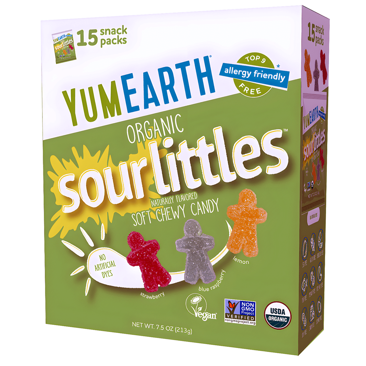 YumEarth Organic Sour Littles Box (15 Snack Packs) 7.50 oz
