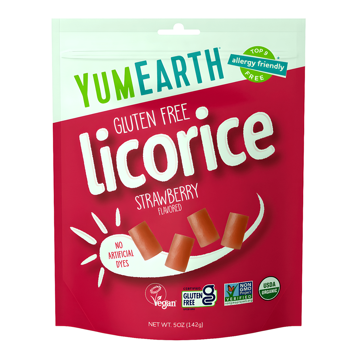 YumEarth Organic Strawberry Licorice 5.0oz