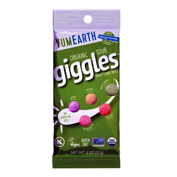 YumEarth Organic Sour Giggles 2oz Grab n Go