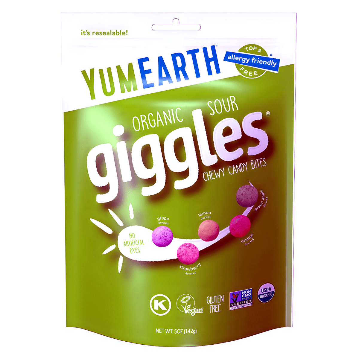 YumEarth Organic Sour Giggles 5.0oz